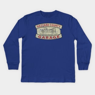 Hazzard County Garage 1979 Kids Long Sleeve T-Shirt